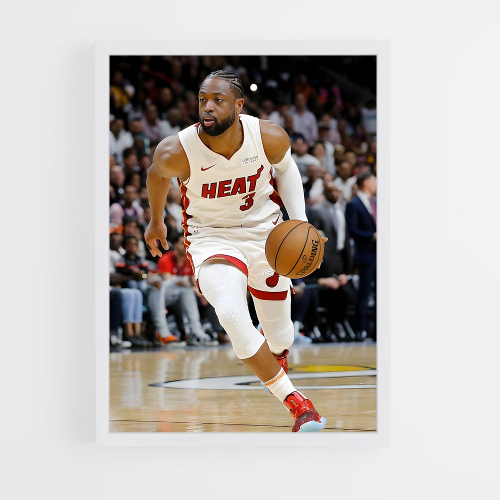 Poster Dwyane dans le Flow – affiche Basketball (vue 3)